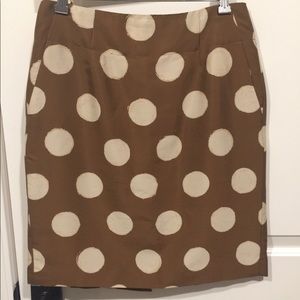 Silk polka dots skirt